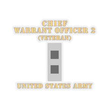 Load image into Gallery viewer, Kiss-Cut Stickers - Army - Chief Warrant Officer 2 - CW02 - Flat - Veteran X 300