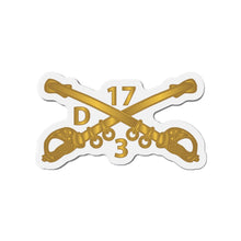 Load image into Gallery viewer, Die-Cut Magnets - Army - Delta Troop - 3rd Sqn 17th Cavalry Branch wo Txt X 300