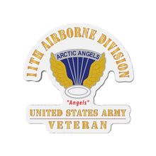Load image into Gallery viewer, Die-Cut Magnets - Army - DUI - 11th Airborne Division - Angels - US Army Veteran X 300