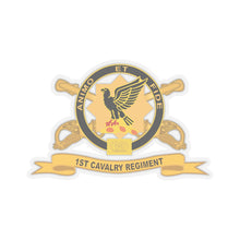 Load image into Gallery viewer, Kiss-Cut Stickers - Army - 1st Cavalry Regiment w Br - Ribbon