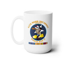 Load image into Gallery viewer, White Ceramic Mug 15oz - AAC - 64th Bomb Squadron - WWII w PAC SVC X 300