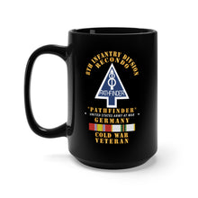 Load image into Gallery viewer, Black Mug 15oz - 8th Infantry Div Recondo School - Pathfinder - Germany w Cold War SVC X 300