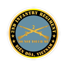 Load image into Gallery viewer, Kiss - Cut Stickers - Army - 2nd Infantry Regiment Branch - Do Not Touch Me - Biên Hòa, Vietnam X 300
