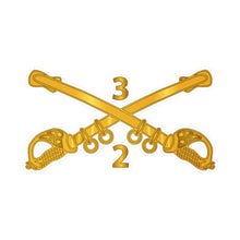 Load image into Gallery viewer, Kiss-Cut Vinyl Decals - Army - 2nd Squadron 3rd Armored Cavalry Regiment Branch wo Txt