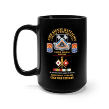 Load image into Gallery viewer, Black Mug 15oz - 43rd Signal Bn, 160th Signal Brigade, Heidelberg, Germany w COLD SVC X 300