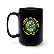 Load image into Gallery viewer, Black Mug 15oz - Army - Military Police Corps Regimental Crest - Retired X 300