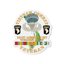 Load image into Gallery viewer, Die-Cut Magnets - Army - Vietnam Combat Veteran w 101st Airborne Div SSI X 300