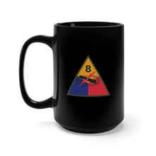 Load image into Gallery viewer, Black Mug 15oz - SSI - 8th Armored Division X 300