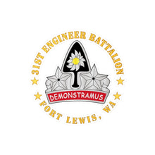 Load image into Gallery viewer, Kiss-Cut Vinyl Decals - Army - 31st Engineer Battalion - Fort Lewis, WA