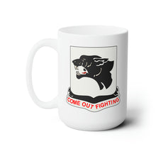 Load image into Gallery viewer, White Ceramic Mug 15oz - Army - 761st Tank Battalion - Black Panthers wo Txt