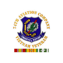 Load image into Gallery viewer, Kiss-Cut Vinyl Decals - Army - 74th Aviation Company - Vietnam Veteran