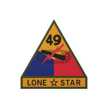 Load image into Gallery viewer, Kiss-Cut Vinyl Decals - SSI - 49th Armored Division w Name Tape X 300