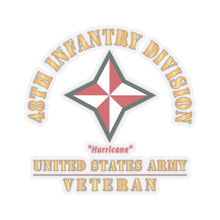 Load image into Gallery viewer, Kiss-Cut Stickers - Army - SSI - 48th Infantry Division - Hurricane - US Army Veteran X 300