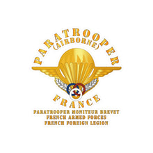 Load image into Gallery viewer, Kiss-Cut Vinyl Decals - France - Airborne - Paratrooper Moniteur Brevet
