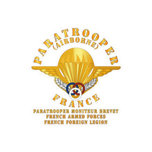 Load image into Gallery viewer, Kiss-Cut Vinyl Decals - France - Airborne - Paratrooper Moniteur Brevet