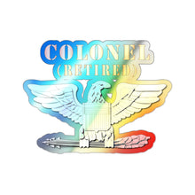 Load image into Gallery viewer, Holographic Die-cut Stickers - Colonel - Retired X 300