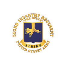 Load image into Gallery viewer, Kiss-Cut Vinyl Decals - Army - 502nd Infantry Regt - DUI - The Deuce