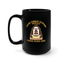 Load image into Gallery viewer, Black Mug 15oz - DUI - 349th Combat Support Hospital - US Army X 300