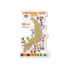 Load image into Gallery viewer, Die-Cut Magnets - Map - Vietnam Units - 3 wo DS