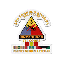 Load image into Gallery viewer, Die-Cut Magnets - 3rd Armored Div - VII Corps - Desert Storm Veteran