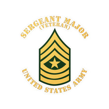 Load image into Gallery viewer, Kiss-Cut Vinyl Decals - Army - Sergeant Major - SGM - Veteran - Flat X 300