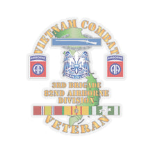 Load image into Gallery viewer, Kiss-Cut Stickers - Army - Vietnam Combat Vet - 3rd Bde Cbt Team, 82nd Airborne Div - PANTHERS - VN SVC X 3