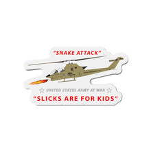 Load image into Gallery viewer, Die-Cut Magnets - AH-1 Cobra - Snake Attack - Slicks are for Kids
