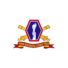 Load image into Gallery viewer, Kiss-Cut Vinyl Decals - Army - 442nd Infantry Regimental Combat Team w Artillery Br - SSI - Ribbon X 300