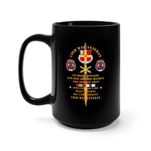 Load image into Gallery viewer, Black Mug 15oz - Cold War Vet - 1st Missile Bn, 81st Artillery 56th Artillery Group - Neu-Ulm Germany - Firing Missile w COLD SVC