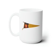 Load image into Gallery viewer, White Ceramic Mug 15oz - Army - COA - 2nd Cavalry Regiment Pennant