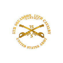 Load image into Gallery viewer, Kiss-Cut Vinyl Decals - Army - 5th Squadron, 15th Cavalry - Sabers w Br