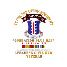 Load image into Gallery viewer, Kiss-Cut Vinyl Decals - Army - 187th Infantry Regiment - TF 201 - Lebanon Civil War w AFEM SVC