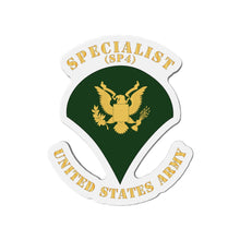Load image into Gallery viewer, Die-Cut Magnets -SSI -Army - Specialist - SP4 - Flat X 300