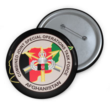Load image into Gallery viewer, Custom Pin Buttons - Combined Joint Special Operations Task Force - Afghanistan wo Txt