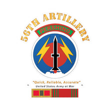 Load image into Gallery viewer, Kiss-Cut Vinyl Decals - Army - 56th Artillery - Pershing w Svc Medals