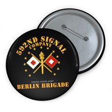 Load image into Gallery viewer, Custom Pin Buttons - 592d Signal Company - Berlin Brigade