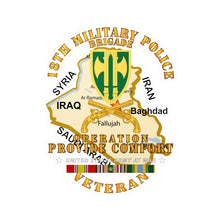 Load image into Gallery viewer, Kiss-Cut Vinyl Decals - Army - Operation Provide Comfort - 18th MP Brigade w COMFORT SVC