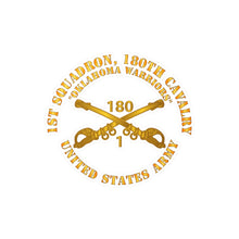 Load image into Gallery viewer, Kiss-Cut Vinyl Decals - Army - 1st Squadron, 180th Cavalry Branch - Oklahoma Warriors - US Army X 300