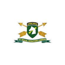 Load image into Gallery viewer, Kiss-Cut Vinyl Decals - Army -1st Special Operations Command (SOCOM) - SSI w Br - Ribbon X 300