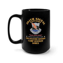 Load image into Gallery viewer, Black Mug 15oz - 304th Signal Battalion - DUI - Camp Stanley - Korea X 300