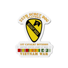 Load image into Gallery viewer, Die-Cut Magnets - 25th Scout Dog Platoon 1st Cav wo Txt