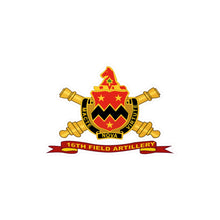 Load image into Gallery viewer, Kiss-Cut Vinyl Decals - Army - 16th Field Artillery w Br - Ribbon