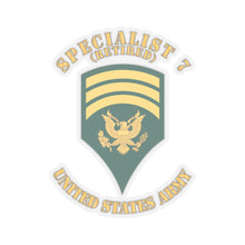 Load image into Gallery viewer, Kiss-Cut Stickers - Army - Enlisted - SPEC 7 - Specialist 7 - Std - Veteran X 300
