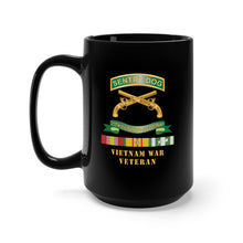 Load image into Gallery viewer, Black Mug 15oz - Sentry Dog - 212th Military Police Company w Br - Ribbon Vietnam War Veteran w VN SVC X 300