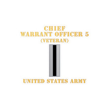 Load image into Gallery viewer, Kiss-Cut Vinyl Decals - Army - Chief Warrant Officer 5 - CW05 - Veteran - Flat - X 300