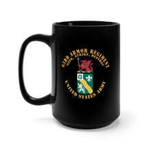 Load image into Gallery viewer, Black Mug (11oz, 15oz) -Army - COA - 63rd Armor w Txt