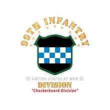 Load image into Gallery viewer, Kiss-Cut Vinyl Decals - Army - 99th Infantry Division - Checkerboard Division X 300