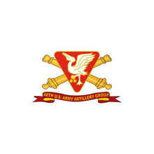 Load image into Gallery viewer, Kiss-Cut Vinyl Decals - Army - 46th U.S. Army Artillery Group w Br - Ribbon