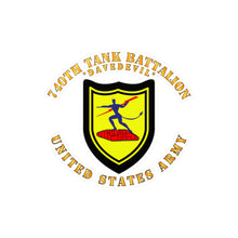 Load image into Gallery viewer, Kiss-Cut Vinyl Decals - Army - 740th Tank Battalion DUI - Daredevil - US Army