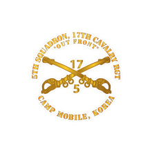 Load image into Gallery viewer, Kiss-Cut Vinyl Decals - Army - 5th Sqn 17th Cavalry Regiment - Camp Mobile, Korea